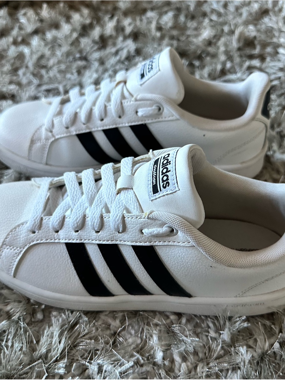 adidas White and Black Low-Top Sneakers
